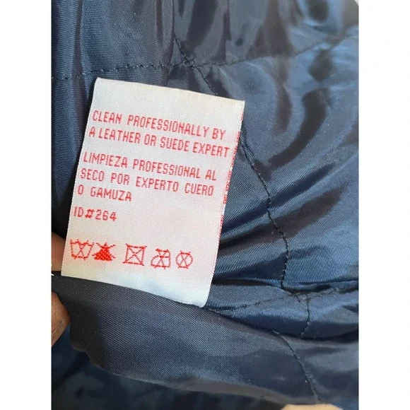 Vintage NFL Seattle Seahawks Jacket Suede Leather Bomber Full Zip Mens XL - Picture 6 of 13